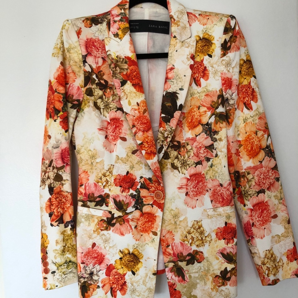 Zara Floral Blazer